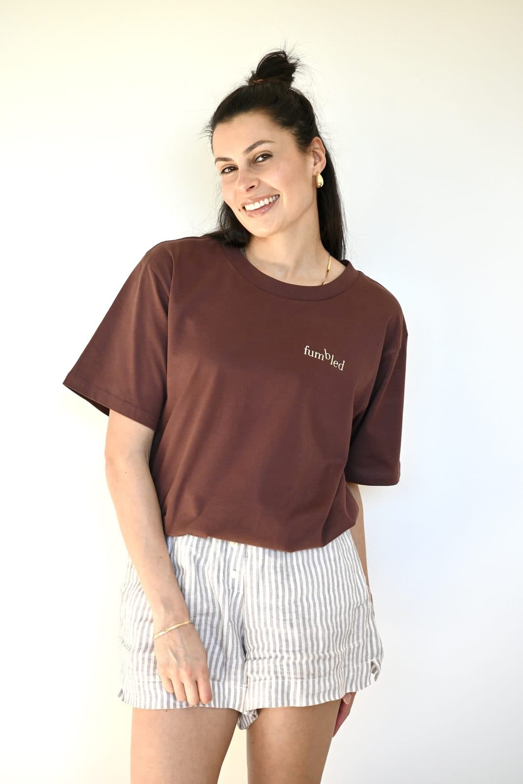Fumbled Tee · Limited Edition in Walnut