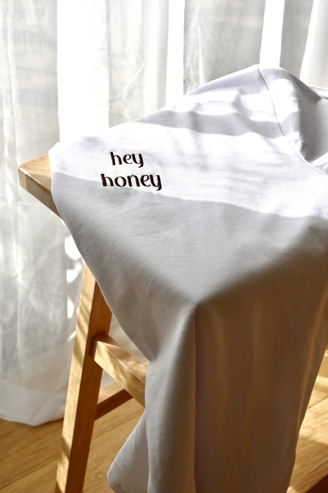 The Hey Honey Tee in white